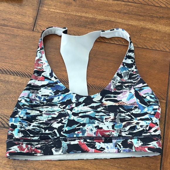 Lululemon Break Free Bra Size 6 Culture Clash Starlight Black Racerback - Picture 1 of 4
